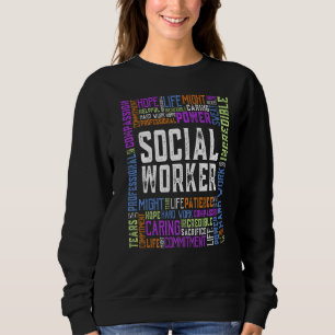 Funny Social Work Social Worker Monat Frauen Yo Sweatshirt