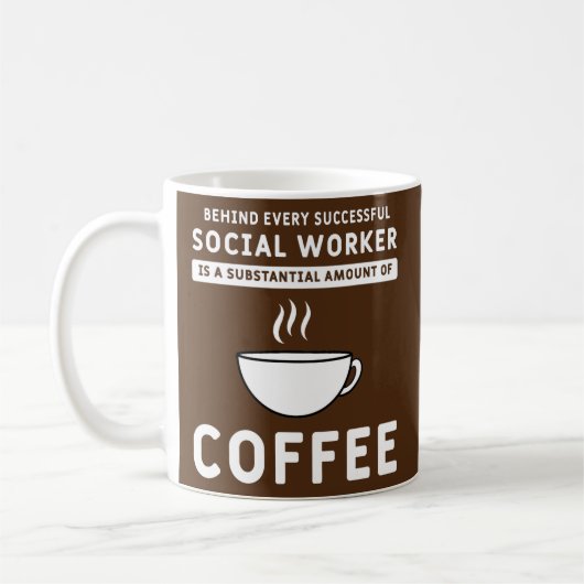 Funny Social Worker Coffee and Social Work Kaffeetasse (Links)