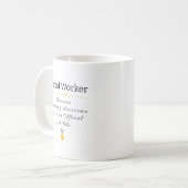 Funny Social Worker Job Title Coffee Tasse (Vorderseite Links)