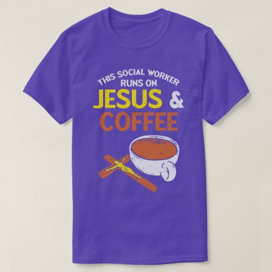 Funny Social Worker Work Coffee-Geschenk T-Shirt (Design vorne)