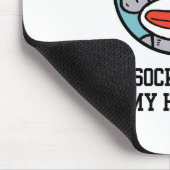 Funny Sock Monkey Mousepad (Ecke)
