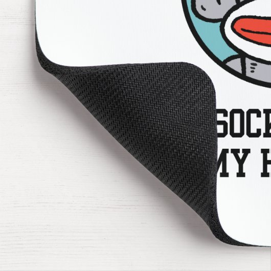 Funny Sock Monkey Mousepad (Ecke)