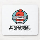 Funny Sock Monkey Mousepad (Vorne)