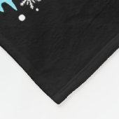 Funny Softball Christmas Reindeer Santa Hat Lights Fleecedecke (Ecke)