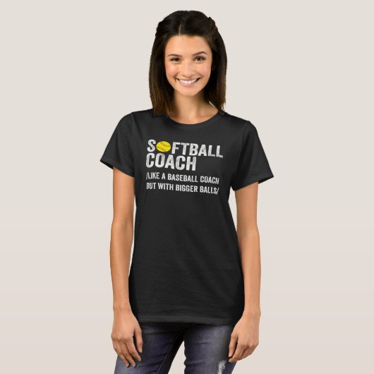 Funny Softball Coach Definition Vater & Mama Baseb T-Shirt (Vorne ganz)