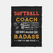 Funny Softball Coach Geschenk für Männer, Bad Soft Fleecedecke (Vorderseite)