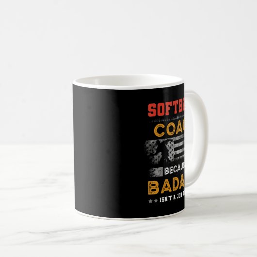 Funny Softball Coach Geschenk für Männer, Bad Soft Kaffeetasse (VorderseiteRechts)