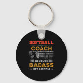Funny Softball Coach Geschenk für Männer, Bad Soft Schlüsselanhänger (Vorderseite)