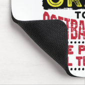 Funny Softball Coach Sie müssen nicht verrückt sei Mousepad (Ecke)