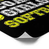 Funny Softball Coach You Don't E Me I Coach Girls  Poster (Ecke)