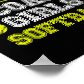 Funny Softball Coach You Don't E Me I Coach Girls Poster (Ecke)