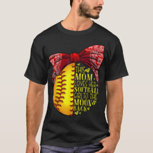 Funny Softball Geschenk Mama Frauen Pitcher Fangmä T-Shirt