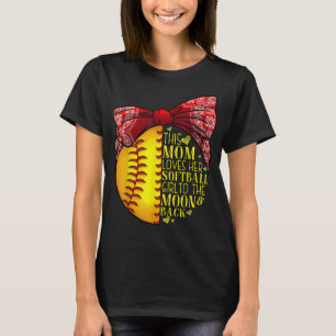 Funny Softball Geschenk Mama Frauen Pitcher Fangmä T-Shirt