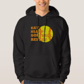 Funny Softball Hoodie - Individuelles Baseball Des (Vorderseite)