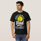 Funny Softball Vater T-Shirt (Vorne ganz)