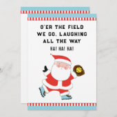 Funny Softball Weihnachtskarten Feiertagskarte (Vorne/Hinten)