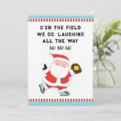 Funny Softball Weihnachtskarten Feiertagskarte (Stehend Vorderseite)