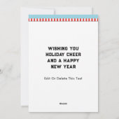 Funny Softball Weihnachtskarten Feiertagskarte (Rückseite)