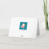 Funny Softball Weihnachtskarten Feiertagskarte (Rückseite)