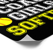 Funny Softll Coach - You Don't Scare Me I Coach Gi Poster (Ecke)