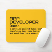 Funny Software Developer Desk Pad Mousepad (Mit Mouse)