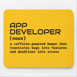 Funny Software Developer Desk Pad Mousepad