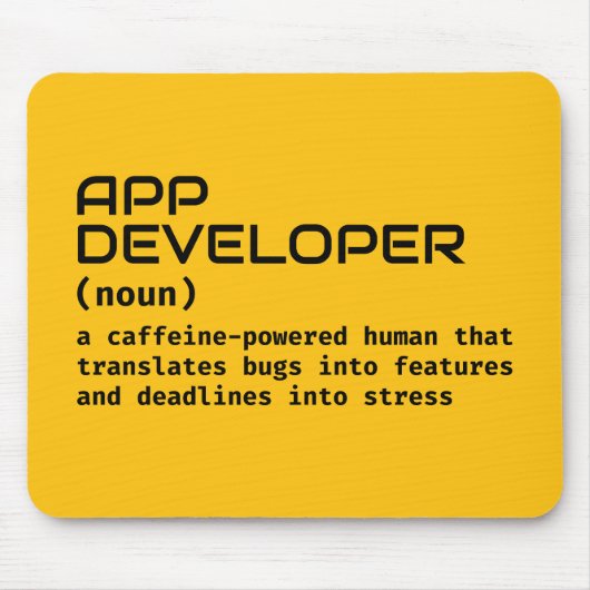 Funny Software Developer Desk Pad Mousepad (Vorne)
