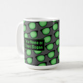 Funny Software Engineer Dev Specs & Own Slogan Kaffeetasse (Vorderseite Links)