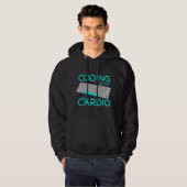 Funny Software Engineer Gift - Coding Is My Cardio Hoodie (Vorne ganz)