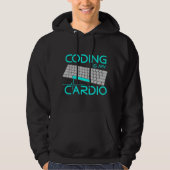 Funny Software Engineer Gift - Coding Is My Cardio Hoodie (Vorderseite)