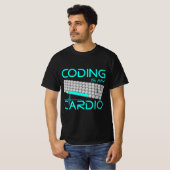 Funny Software Engineer Gift - Coding Is My Cardio T-Shirt (Vorne ganz)
