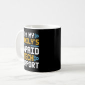 Funny Software Engineer In My Familys Unpaid Tech Kaffeetasse (Vorderseite Links)