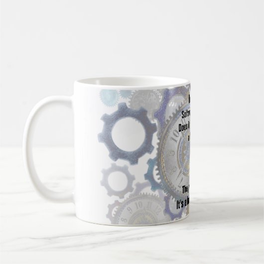 Funny Software ENGINEER Joke Ändern Sie eine Glühb Kaffeetasse (Links)