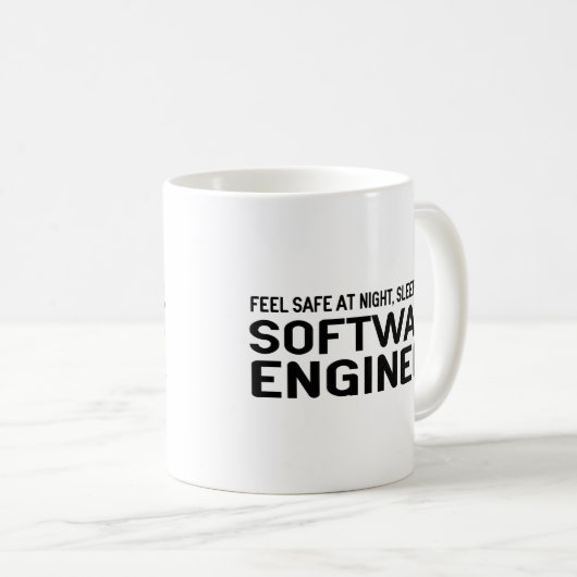Funny Software Engineer Kaffeetasse (VorderseiteRechts)