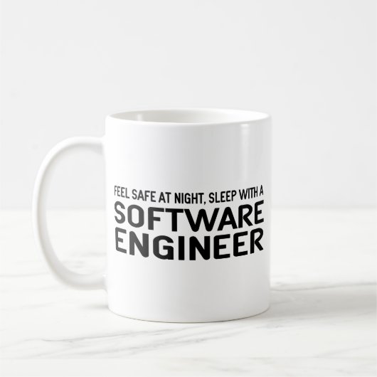 Funny Software Engineer Kaffeetasse (Links)