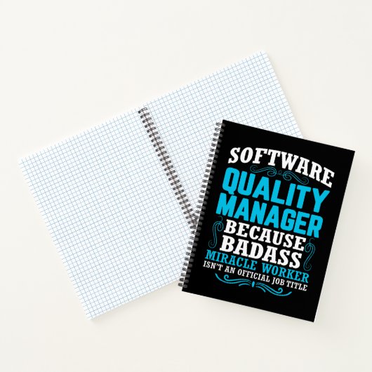 Funny Software Quality Manager Zitat Notizblock (Innenseite)