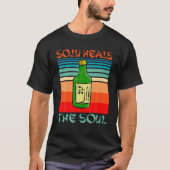 Funny Soju heilt das Soul Koreanischer Wein Drinki T-Shirt (Vorderseite)