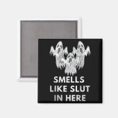 Funny Soky Halloween Offensive Adult Humor Ghost C Magnet (Vorderseite/Rückseite)