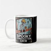 Funny Soky Skeleton Workers Halloween Construction Kaffeetasse (Links)