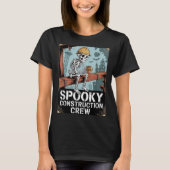 Funny Soky Skeleton Workers Halloween Construction T-Shirt (Vorderseite)
