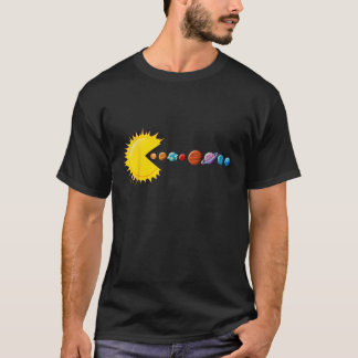 Funny Solar System Astronauten Space Video Games T-Shirt