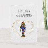 Funny Soldier Valentine's Day Card Karte (Vorderseite)