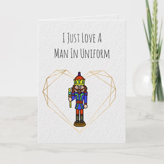 Funny Soldier Valentine's Day Card Karte (Vorderseite)