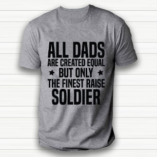 Funny Soldier Vater oder Husband Apprecive White T-Shirt