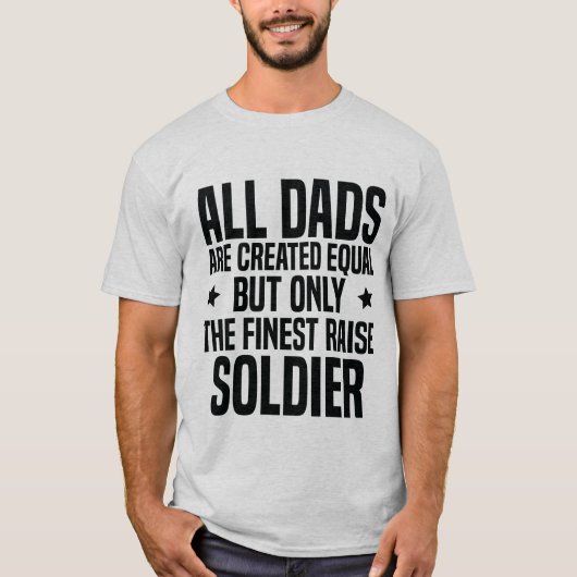 Funny Soldier Vater oder Husband Apprecive White T-Shirt (Vorderseite)