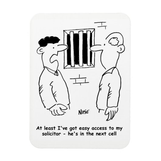 Funny Solicitor oder Rechtsberuf Magnet (Vertikal)
