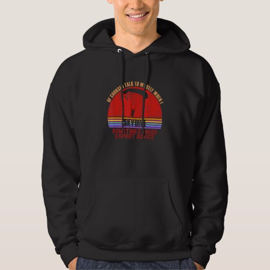 Funny Sometimes Need Expert Advice Skydive Hoodie (Vorderseite)