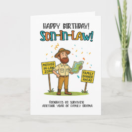 Funny Son-in-Law Card - Family Dinner Überlebenska Dankeskarte