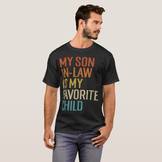Funny Son-in-Law Lieblings-Kind-Shirt T-Shirt (Vorne ganz)
