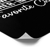 Funny Son In Law Tee Im My Father In Laws Favorite Poster (Ecke)